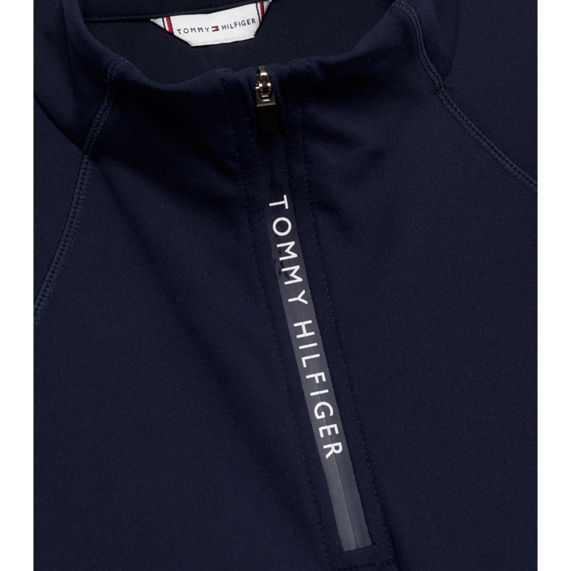 Tommy Hilfiger Women's Thermo 1/4 Zip Base Layer - Desert Sky-2